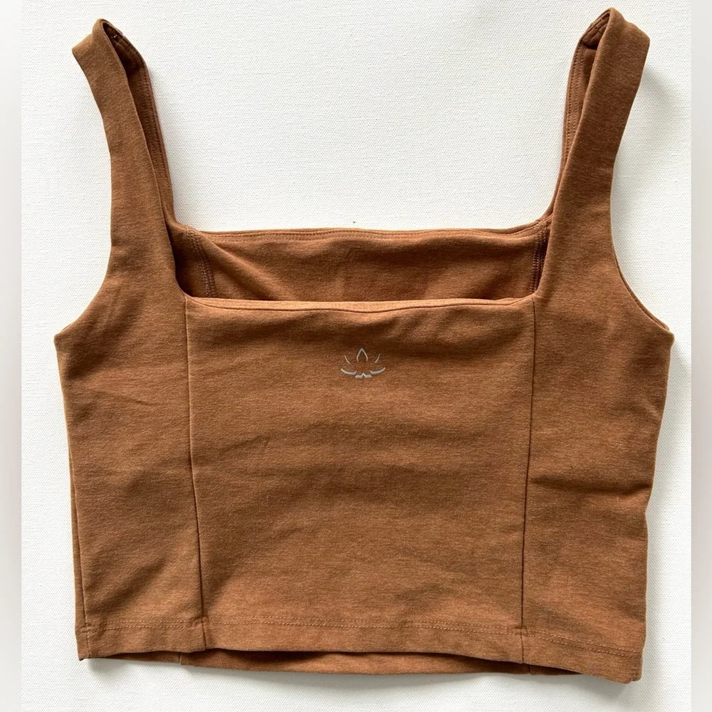 Beyond Yoga Spacedye Caramel Toffee Heather Impress Tank. Size S - Picture 6 of 7